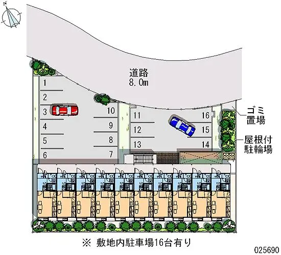 ★手数料０円★堺市中区深阪 月極駐車場